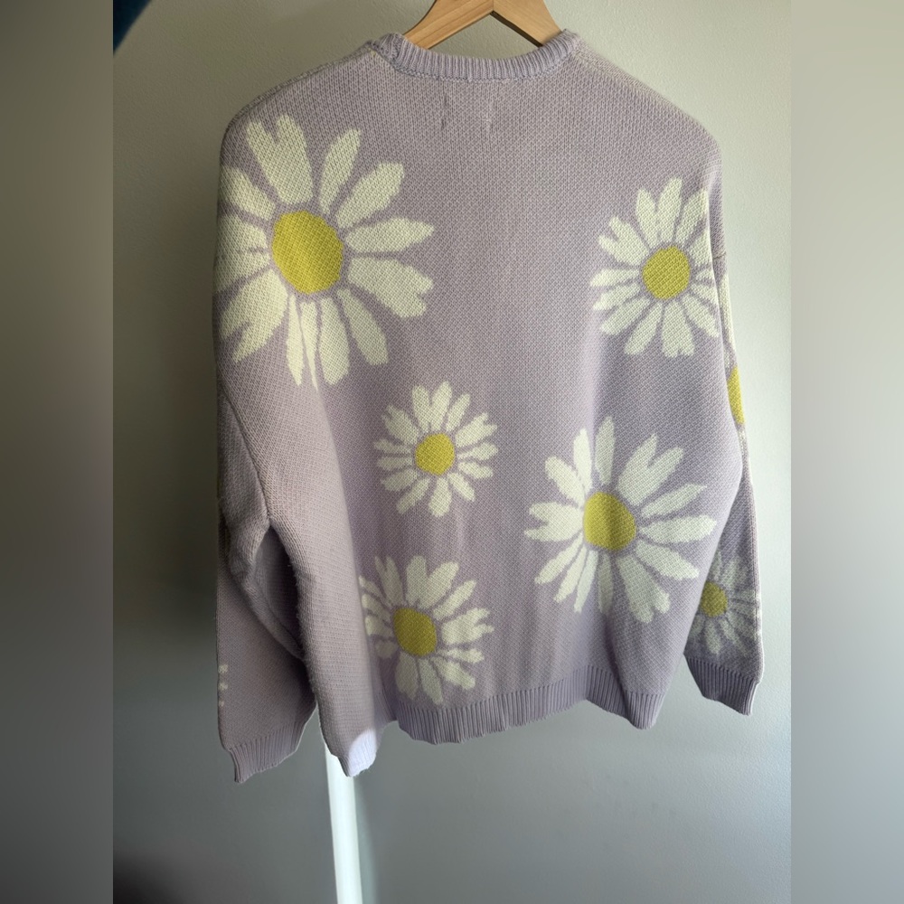 ASOS Lavender Daisy Crewneck Sweater